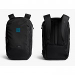 Mochila con bolsillo frontal de acceso rápido PC 16'' Bellroy color negro vista con logo