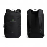 Mochila de RPET con capacidad 20L para ordenador 16” Bellroy color negro vista con logo