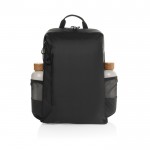 Mochila de RPET resistente al agua con bolsillo frontal PC 15,6” color negro sexta vista