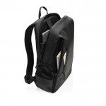 Mochila de RPET resistente al agua con bolsillo frontal PC 15,6” color negro octava vista