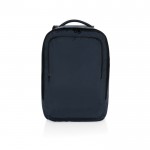 Mochila de RPET para viajar con capacidad para 19L y asa superior color azul marino segunda vista
