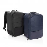 Mochila eco organizadora multiusos con interior forrado PC 15” color negro vista general
