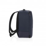 Mochila eco organizadora multiusos con interior forrado PC 15” color azul marino tercera vista