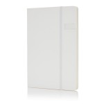 Cuadernos corporativos con memoria USB color blanco