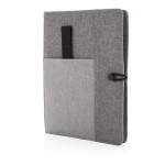 Portafolios con libreta color gris