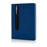 Cuaderno con bolígrafo táctil color azul real