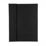 Portafolios con libreta grande y cierre color negro segunda vista
