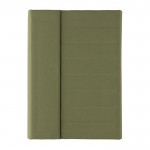 Portafolios con libreta y cierre magnético color verde militar segunda vista