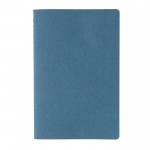 Libreta de tapa blanda con certificación FSC color azul segunda vista