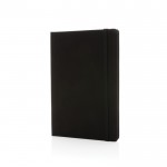 Cuaderno de materiales reciclados con elástico color negro