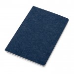 Cuaderno de fieltro de materiales reciclados A5 hojas a rayas color azul segunda vista