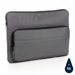 Funda para portátil con bolsillo lateral color gris oscuro