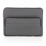 Funda para portátil con bolsillo lateral color gris oscuro segunda vista