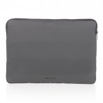 Funda para portátil con bolsillo lateral color gris oscuro tercera vista