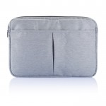 Funda para portátil fabricada sin PVC color gris tercera vista