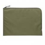 Elegante funda minimalista para portátil color verde militar segunda vista