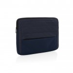 Funda para PC de RPET con costuras y bolsillo delantero 15,6” color azul marino