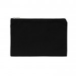 Estuche de lona reciclada de 285 g/m2 color negro segunda vista