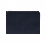 Estuche de lona reciclada de 285 g/m2 color azul marino segunda vista