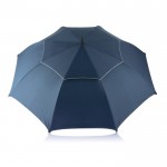 Paraguas publicitario con doble capa de tela color azul segunda vista