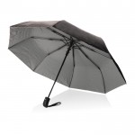 Pequeño paraguas plegable de dos colores color plateado quinta vista
