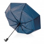 Pequeño paraguas plegable de dos colores color azul marino tercera vista