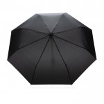 Paraguas plegable de plástico reciclado color negro segunda vista