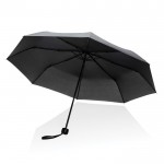 Paraguas plegable de plástico reciclado color negro cuarta vista