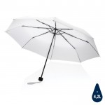 Paraguas plegable de plástico reciclado color blanco