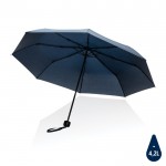 Paraguas plegable de plástico reciclado color azul marino