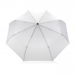 Paraguas de apertura y cierre con botón color blanco segunda vista