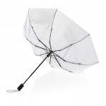 Paraguas de apertura y cierre con botón color blanco tercera vista