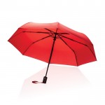 Paraguas de apertura y cierre con botón color rojo septima vista