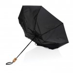 Paraguas de cierre y apertura automáticos color negro tercera vista