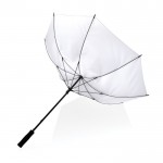 Paraguas antitormenta reciclado color blanco tercera vista