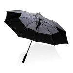 Paraguas antitormenta de dos colores color gris oscuro quinta vista