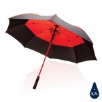 Paraguas antitormenta de dos colores color rojo
