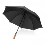 Paraguas semiautomático de RPET de 30” con eje de metal Ø154 color negro
