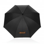 Paraguas premium en RPET con apertura automática Ø130 Swiss Peak color negro vista con logo