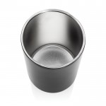 Cubitera de acero inoxidable reciclado para botellas de vino color negro tercera vista