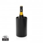 Cubitera de acero inoxidable reciclado para botellas de vino color negro