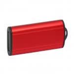 Usb de metal con puerto deslizante color rojo