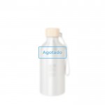 Botella de aluminio reciclado con tapa de bambú y correa 500ml - Agotado