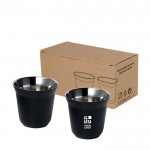 Juego de tazas de café espresso de acero inoxidable de 80ml vista principal