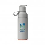 Botella de acero inoxidable reciclado con apertura doble 500m Ocean Bottle vista principal