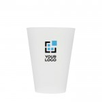 Vaso translúcido de plástico reutilizable con acabado mate 300ml vista principal