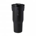 Vaso de acero inoxidable reciclado con tapa de doble función 900ml vista principal