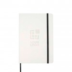 Libreta de tapa dura y papel de piedra A5 hojas a rayas vista principal