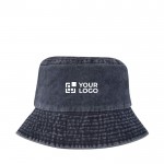 Sombrero tipo bob de algodón lavado con diseño atemporal 245 g/m2 vista principal