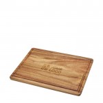 Tabla de cortar de madera de acacia con certificación FSC vista principal